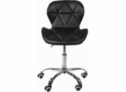 Otočná židle pro koleje pro studio, kancelář, kancelář, kosmetické salony - černá