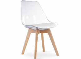 Židle Leobert Mark - Transparentní / Natural Legs x 4