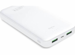 Powerbank Puro Puro White Fast Charger Power Bank-Power Bank pro chytré telefony a tablety 20 000 MAH, 2xusb-a + 1xusb-c (bílá)