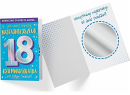 Kukartka Pass B6 DK-921 Narozeniny 18 Zrcadlo