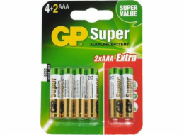 GP baterie Super AAA / R03 6 ks.