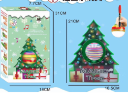 Kreativní sada na malování vánoční cetky Ramiz pro děti 6+ Interaktivní otočný vánoční stromeček + 8 fixů