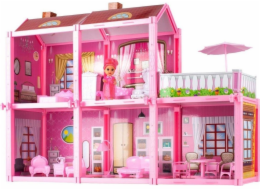 9 Planet Dollhouse Velká vila s panenkou pro montáž