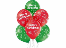 Godan Balloons D11 Merry Christmas 1C5S, 6 ks.