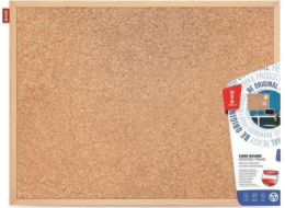 Memoboards Cork Plate Memobe Wooden Frame 80x50cm