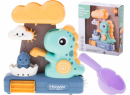 Sprcha na koupelo s dinosaurovým navijákem