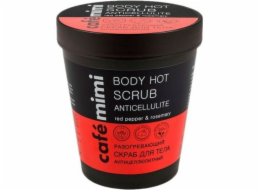 Kavárna Mimi Warming Anti -Cellulite Body Scrub založené na červeném paprice a rozmarýnu 220 ml
