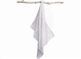 Sensillo mušelín plenky malé hvězdy, šedá 70x80 cm 094 Sensillo