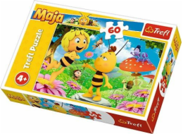 Puzzle Trefl 60 dílků - Včelka Maja, Květina pro Maju