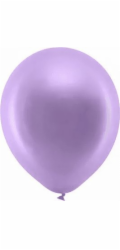 PartyDeco Latex Balloons Purple Metallic 30 cm 10 ks