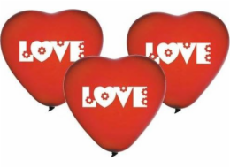 Latexové balónky GMR Love hearts - 5 ks univerzální