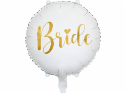 PartyDeco Fólie Balloon Bride 35 cm, bílá velikost