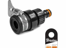 Bradas BLACK LINE Kohoutkový spoj o průměru 13 - 15 mm se štítkem