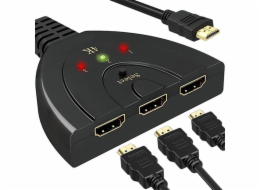 REOO přepínač HDMI 3in1 Full HD 4K Distributor