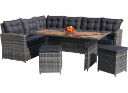 Rattanový rohy Ramiz Garden Furniture High Table Grey