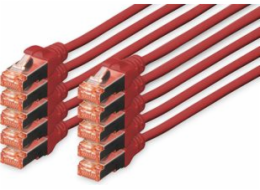 Digitus Patchcord CAT6, S-FTP, 1m, 10 kusů (DK-1644-010-R-10)