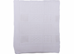 Kitikate Kitikate, Organická bavlněná přikrývka, 75x75 cm, rám, bílý