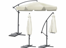 Výnosy zahradní deštníkové skládání 6 segmentů Beige 350 cm