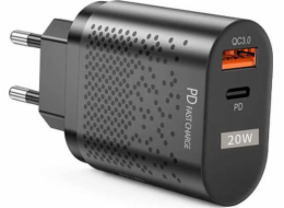 ALOGY 1X USB-A 1x USB-C nabíječka