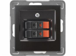 Ospel Speaker Socket Impresja dvojitá antracitová (GG-2Y/m/50)