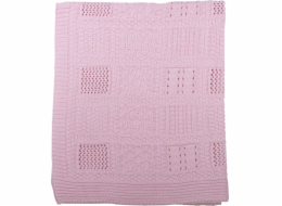 Kitikate Kitikate, přikrývka organické bavlny, 75x75 cm, rám, růžový