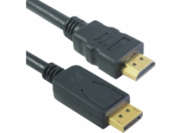 Kabel&nbsp;MCAB&nbsp;Displayport&nbsp;-&nbsp;HDMI&nbsp;5M&nbsp;Black&nbsp;(7003463)