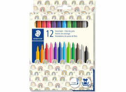 Staedtler School Felt -tip Pen 12 Colors Staedtler 0528