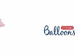 Party Deco Balloons Strong, pastelově světle růžové, 30 cm, 100 ks, univerzální