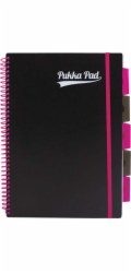 PUKKA PADS Kolozeszyt Pukka Neon A4 Project Book Pink, Grille