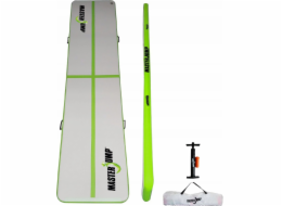 Master AirTrack Inflatable Gymnastic Mat Master 400 x 100 x 10 cm šedá-zelená