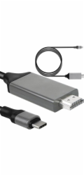 USB USB-C Retoo Cable-HDMI 2 m černá a šedá (E494)