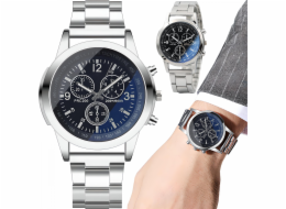 Reoo Sports Watch Men s Quartz Watch Classic Silver Sports