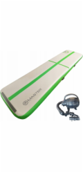 Master AirTrack Inflatable Gymnastic Mat Master 400 x 100 x 20 cm šedo-zelená