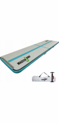 Master AirTrack nafukovací gymnastická rohož Master S-Pro 400 x 100 x 10 cm šedá-čaj