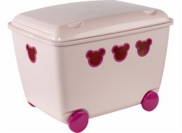 Kontejner Branq pro hračky 55L průmysl Teddy Pink