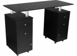 ActiveShop Desk Glass 317 Černý kosmetický stůl