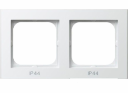 Ospel dvojitý rám Sonata pro konektory IP-44 BIALY (RH-2R/00)