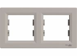 Schneider Electric 2násobný horizontální rám, hnědý (EPH5800269)