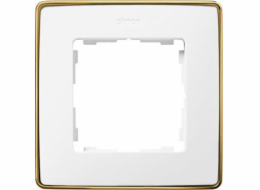 Kontaktní-Simon Simon Detail 82 Single Frame Detail Select-Metal White / Gold Base 8201610-245