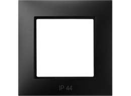 Ospel ARIA Rámeček pro IP44 spínače, černá metalíza RH-1U/33