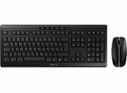 Cherry Cherry Stream Desktop klávesnice RF Wireless Qwertz Švýcarská černá klávesnice