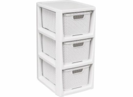 Stojan na stojan Branq se 3 koše 1725 Starověký bílý bryndáček