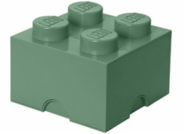 Pokoj Copenhagen LEGO Storage Brick 4 pískově zelená, úložný box