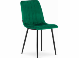 Židle Leobert Lava - tmavě zelená samet x 4