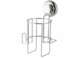 Držák na fén 22,4x15x13,6 cm chrom s přísavkou Compactor