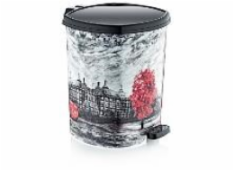 Koš odpadkový 6 l pedál "Kameny" plast