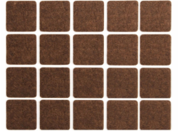 Chrániče samolepící filcové 20x20 mm-20 ks