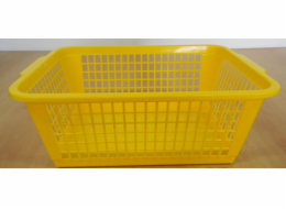 Košík 37,4x26x14,6 cm plast žlutý