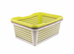 Košík 42x32x17 cm mix barev plast