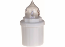 Svíčka hřbitovní elektrická 10 cm bílá